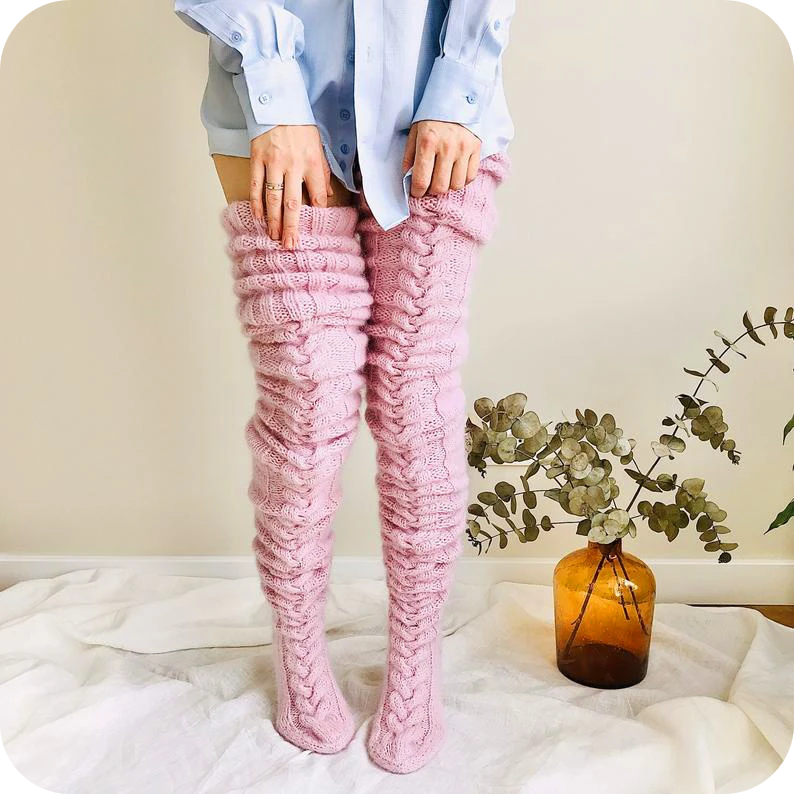 FuzzySoxy™ Comfiest Thigh High Socks
