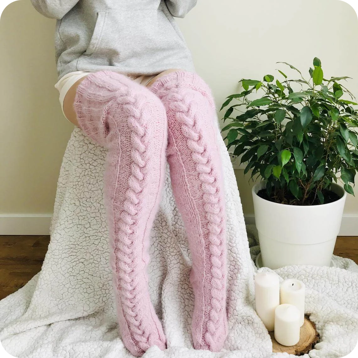 FuzzySoxy™ Comfiest Thigh High Socks