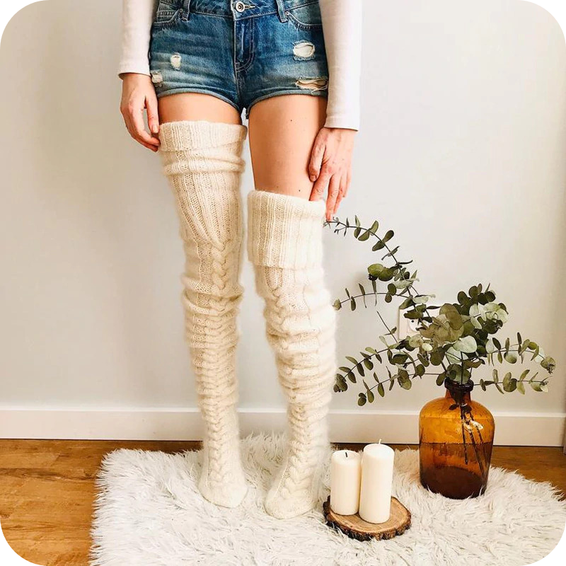 FuzzySoxy™ Comfiest Thigh High Socks